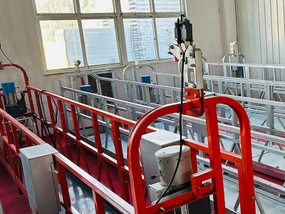 Hängende Arbeitsplattform